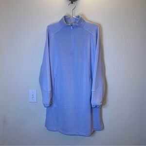 lululemon Softstreme Long Sleeve Half-Zip Dress Lilac Smoke Sz L